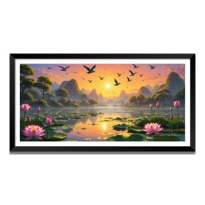 Nature Landscape Floating Frame Scenery Digital Print - (I5592) - 12x24 inch Modern Nature Wall Art for Living Room, Bedroom, Office, Hotels, Drawing Room Nature Landscape Floating Frame Scenery Digital Print - (I5592) - 12x24 inch Modern Nature Wall Art for Living Room, Bedroom, Office, Hotels, Drawing Room