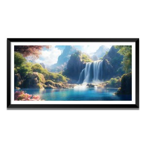 Nature Landscape Floating Frame Scenery Digital Print - (I5752) - 12x24 inch Modern Nature Wall Art for Living Room, Bedroom, Office, Hotels, Drawing Room Nature Landscape Floating Frame Scenery Digital Print - (I5752) - 12x24 inch Modern Nature Wall Art for Living Room, Bedroom, Office, Hotels, Drawing Room