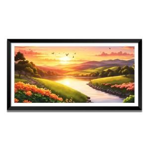 Nature Landscape Floating Frame Scenery Digital Print - (I5565) - 12x24 inch Modern Nature Wall Art for Living Room, Bedroom, Office, Hotels, Drawing Room Nature Landscape Floating Frame Scenery Digital Print - (I5565) - 12x24 inch Modern Nature Wall Art for Living Room, Bedroom, Office, Hotels, Drawing Room