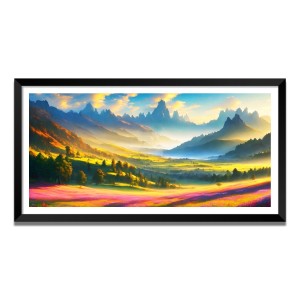 Nature Landscape Floating Frame Scenery Digital Print - (I5786) - 12x24 inch Modern Nature Wall Art for Living Room, Bedroom, Office, Hotels, Drawing Room Nature Landscape Floating Frame Scenery Digital Print - (I5786) - 12x24 inch Modern Nature Wall Art for Living Room, Bedroom, Office, Hotels, Drawing Room