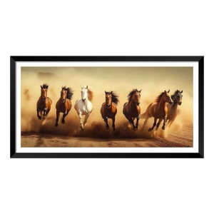 Nature Landscape Floating Frame Scenery Digital Print - (I5927) - 12x24 inch Modern Nature Wall Art for Living Room, Bedroom, Office, Hotels, Drawing Room