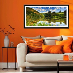 Nature Landscape Floating Frame Scenery Digital Print - (I5892) - 12x24 inch Modern Nature Wall Art for Living Room, Bedroom, Office, Hotels, Drawing Room Nature Landscape Floating Frame Scenery Digital Print - (I5892) - 12x24 inch Modern Nature Wall Art for Living Room, Bedroom, Office, Hotels, Drawing Room