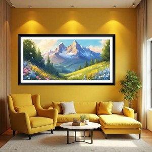 Nature Landscape Floating Frame Scenery Digital Print - (I5579) - 12x24 inch Modern Nature Wall Art for Living Room, Bedroom, Office, Hotels, Drawing Room Nature Landscape Floating Frame Scenery Digital Print - (I5579) - 12x24 inch Modern Nature Wall Art for Living Room, Bedroom, Office, Hotels, Drawing Room