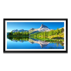 Nature Landscape Floating Frame Scenery Digital Print - (I5713) - 12x24 inch Modern Nature Wall Art for Living Room, Bedroom, Office, Hotels, Drawing Room