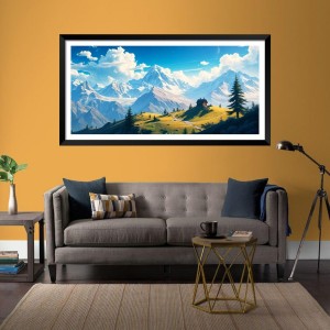 Nature Landscape Floating Frame Scenery Digital Print - (I5775) - 12x24 inch Modern Nature Wall Art for Living Room, Bedroom, Office, Hotels, Drawing Room Nature Landscape Floating Frame Scenery Digital Print - (I5775) - 12x24 inch Modern Nature Wall Art for Living Room, Bedroom, Office, Hotels, Drawing Room