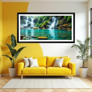 Nature Landscape Floating Frame Scenery Digital Print - (I5577) - 12x24 inch Modern Nature Wall Art for Living Room, Bedroom, Office, Hotels, Drawing Room Nature Landscape Floating Frame Scenery Digital Print - (I5577) - 12x24 inch Modern Nature Wall Art for Living Room, Bedroom, Office, Hotels, Drawing Room