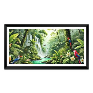 Nature Landscape Floating Frame Scenery Digital Print - (I5781) - 24x48 inch Modern Nature Wall Art for Living Room, Bedroom, Office, Hotels, Drawing Room Nature Landscape Floating Frame Scenery Digital Print - (I5781) - 24x48 inch Modern Nature Wall Art for Living Room, Bedroom, Office, Hotels, Drawing Room