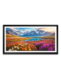 Nature Landscape Floating Frame Scenery Digital Print - (I5764) - 12x24 inch Modern Nature Wall Art for Living Room, Bedroom, Office, Hotels, Drawing Room