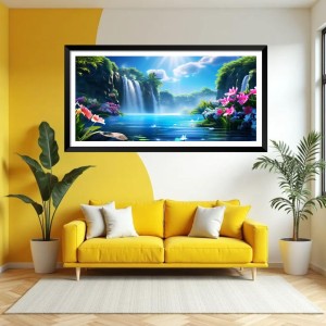 Nature Landscape Floating Frame Scenery Digital Print - (I5578) - 12x24 inch Modern Nature Wall Art for Living Room, Bedroom, Office, Hotels, Drawing Room Nature Landscape Floating Frame Scenery Digital Print - (I5578) - 12x24 inch Modern Nature Wall Art for Living Room, Bedroom, Office, Hotels, Drawing Room