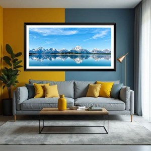 Nature Landscape Floating Frame Scenery Digital Print - (I5699) - 12x24 inch Modern Nature Wall Art for Living Room, Bedroom, Office, Hotels, Drawing Room Nature Landscape Floating Frame Scenery Digital Print - (I5699) - 12x24 inch Modern Nature Wall Art for Living Room, Bedroom, Office, Hotels, Drawing Room