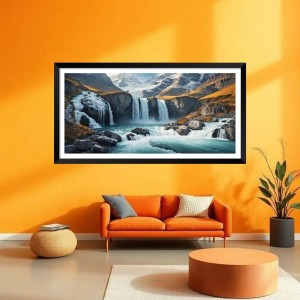 Nature Landscape Floating Frame Scenery Digital Print - (I5604) - 12x24 inch Modern Nature Wall Art for Living Room, Bedroom, Office, Hotels, Drawing Room Nature Landscape Floating Frame Scenery Digital Print - (I5604) - 12x24 inch Modern Nature Wall Art for Living Room, Bedroom, Office, Hotels, Drawing Room