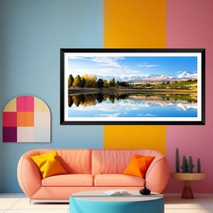 Nature Landscape Floating Frame Scenery Digital Print - (I5858) - 12x24 inch Modern Nature Wall Art for Living Room, Bedroom, Office, Hotels, Drawing Room Nature Landscape Floating Frame Scenery Digital Print - (I5858) - 12x24 inch Modern Nature Wall Art for Living Room, Bedroom, Office, Hotels, Drawing Room