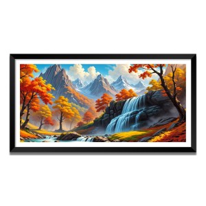 Nature Landscape Floating Frame Scenery Digital Print - (I5748) - 18x36 inch Modern Nature Wall Art for Living Room, Bedroom, Office, Hotels, Drawing Room Nature Landscape Floating Frame Scenery Digital Print - (I5748) - 18x36 inch Modern Nature Wall Art for Living Room, Bedroom, Office, Hotels, Drawing Room