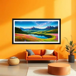 Nature Landscape Floating Frame Scenery Digital Print - (I5559) - 12x24 inch Modern Nature Wall Art for Living Room, Bedroom, Office, Hotels, Drawing Room Nature Landscape Floating Frame Scenery Digital Print - (I5559) - 12x24 inch Modern Nature Wall Art for Living Room, Bedroom, Office, Hotels, Drawing Room