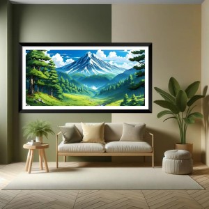 Nature Landscape Floating Frame Scenery Digital Print - (I5584) - 12x24 inch Modern Nature Wall Art for Living Room, Bedroom, Office, Hotels, Drawing Room Nature Landscape Floating Frame Scenery Digital Print - (I5584) - 12x24 inch Modern Nature Wall Art for Living Room, Bedroom, Office, Hotels, Drawing Room