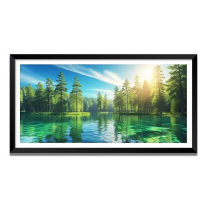 Nature Landscape Floating Frame Scenery Digital Print - (I5721) - 12x24 inch Modern Nature Wall Art for Living Room, Bedroom, Office, Hotels, Drawing Room Nature Landscape Floating Frame Scenery Digital Print - (I5721) - 12x24 inch Modern Nature Wall Art for Living Room, Bedroom, Office, Hotels, Drawing Room
