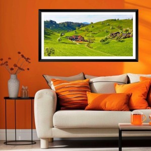 Nature Landscape Floating Frame Scenery Digital Print - (I5869) - 12x24 inch Modern Nature Wall Art for Living Room, Bedroom, Office, Hotels, Drawing Room Nature Landscape Floating Frame Scenery Digital Print - (I5869) - 12x24 inch Modern Nature Wall Art for Living Room, Bedroom, Office, Hotels, Drawing Room