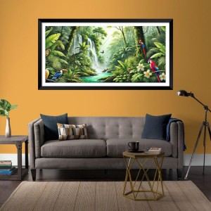 Nature Landscape Floating Frame Scenery Digital Print - (I5781) - 24x48 inch Modern Nature Wall Art for Living Room, Bedroom, Office, Hotels, Drawing Room Nature Landscape Floating Frame Scenery Digital Print - (I5781) - 24x48 inch Modern Nature Wall Art for Living Room, Bedroom, Office, Hotels, Drawing Room