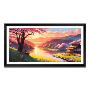 Nature Landscape Floating Frame Scenery Digital Print - (I5785) - 12x24 inch Modern Nature Wall Art for Living Room, Bedroom, Office, Hotels, Drawing Room Nature Landscape Floating Frame Scenery Digital Print - (I5785) - 12x24 inch Modern Nature Wall Art for Living Room, Bedroom, Office, Hotels, Drawing Room