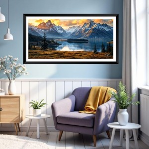 Nature Landscape Floating Frame Scenery Digital Print - (I5543) - 12x24 inch Modern Nature Wall Art for Living Room, Bedroom, Office, Hotels, Drawing Room Nature Landscape Floating Frame Scenery Digital Print - (I5543) - 12x24 inch Modern Nature Wall Art for Living Room, Bedroom, Office, Hotels, Drawing Room