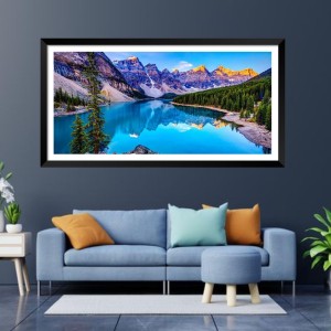 Nature Landscape Floating Frame Scenery Digital Print - (I5860) - 12x24 inch Modern Nature Wall Art for Living Room, Bedroom, Office, Hotels, Drawing Room Nature Landscape Floating Frame Scenery Digital Print - (I5860) - 12x24 inch Modern Nature Wall Art for Living Room, Bedroom, Office, Hotels, Drawing Room