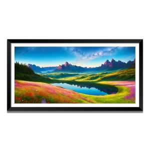 Nature Landscape Floating Frame Scenery Digital Print - (I5559) - 12x24 inch Modern Nature Wall Art for Living Room, Bedroom, Office, Hotels, Drawing Room Nature Landscape Floating Frame Scenery Digital Print - (I5559) - 12x24 inch Modern Nature Wall Art for Living Room, Bedroom, Office, Hotels, Drawing Room