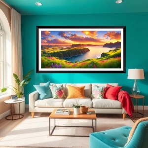 Nature Landscape Floating Frame Scenery Digital Print - (I5607) - 12x24 inch Modern Nature Wall Art for Living Room, Bedroom, Office, Hotels, Drawing Room Nature Landscape Floating Frame Scenery Digital Print - (I5607) - 12x24 inch Modern Nature Wall Art for Living Room, Bedroom, Office, Hotels, Drawing Room