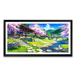Nature Landscape Floating Frame Scenery Digital Print - (I5842) - 12x24 inch Modern Nature Wall Art for Living Room, Bedroom, Office, Hotels, Drawing Room Nature Landscape Floating Frame Scenery Digital Print - (I5842) - 12x24 inch Modern Nature Wall Art for Living Room, Bedroom, Office, Hotels, Drawing Room