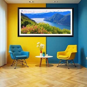 Nature Landscape Floating Frame Scenery Digital Print - (I5835) - 12x24 inch Modern Nature Wall Art for Living Room, Bedroom, Office, Hotels, Drawing Room Nature Landscape Floating Frame Scenery Digital Print - (I5835) - 12x24 inch Modern Nature Wall Art for Living Room, Bedroom, Office, Hotels, Drawing Room