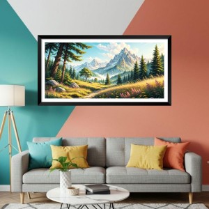 Nature Landscape Floating Frame Scenery Digital Print - (I5802) - 12x24 inch Modern Nature Wall Art for Living Room, Bedroom, Office, Hotels, Drawing Room Nature Landscape Floating Frame Scenery Digital Print - (I5802) - 12x24 inch Modern Nature Wall Art for Living Room, Bedroom, Office, Hotels, Drawing Room