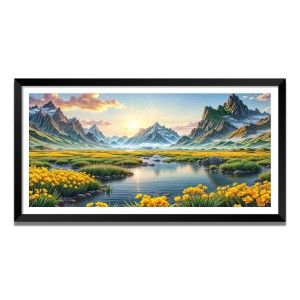 Nature Landscape Floating Frame Scenery Digital Print - (I5840) - 12x24 inch Modern Nature Wall Art for Living Room, Bedroom, Office, Hotels, Drawing Room Nature Landscape Floating Frame Scenery Digital Print - (I5840) - 12x24 inch Modern Nature Wall Art for Living Room, Bedroom, Office, Hotels, Drawing Room