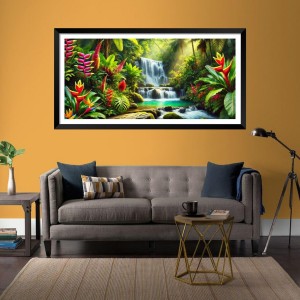 Nature Landscape Floating Frame Scenery Digital Print - (I5790) - 12x24 inch Modern Nature Wall Art for Living Room, Bedroom, Office, Hotels, Drawing Room Nature Landscape Floating Frame Scenery Digital Print - (I5790) - 12x24 inch Modern Nature Wall Art for Living Room, Bedroom, Office, Hotels, Drawing Room
