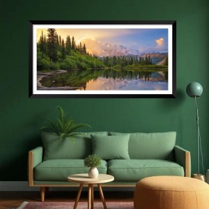 Nature Landscape Floating Frame Scenery Digital Print - (I5844) - 12x24 inch Modern Nature Wall Art for Living Room, Bedroom, Office, Hotels, Drawing Room Nature Landscape Floating Frame Scenery Digital Print - (I5844) - 12x24 inch Modern Nature Wall Art for Living Room, Bedroom, Office, Hotels, Drawing Room