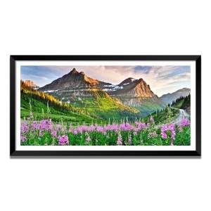 Nature Landscape Floating Frame Scenery Digital Print - (I5712) - 12x24 inch Modern Nature Wall Art for Living Room, Bedroom, Office, Hotels, Drawing Room