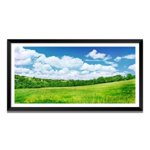 Nature Landscape Floating Frame Scenery Digital Print - (I5741) - 12x24 inch Modern Nature Wall Art for Living Room, Bedroom, Office, Hotels, Drawing Room