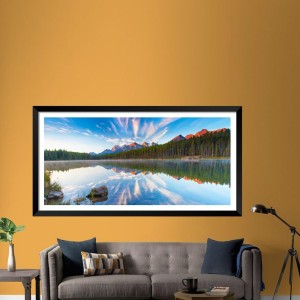 Nature Landscape Floating Frame Scenery Digital Print - (I5849) - 12x24 inch Modern Nature Wall Art for Living Room, Bedroom, Office, Hotels, Drawing Room Nature Landscape Floating Frame Scenery Digital Print - (I5849) - 12x24 inch Modern Nature Wall Art for Living Room, Bedroom, Office, Hotels, Drawing Room
