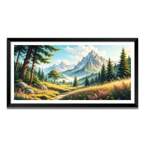Nature Landscape Floating Frame Scenery Digital Print - (I5802) - 12x24 inch Modern Nature Wall Art for Living Room, Bedroom, Office, Hotels, Drawing Room Nature Landscape Floating Frame Scenery Digital Print - (I5802) - 12x24 inch Modern Nature Wall Art for Living Room, Bedroom, Office, Hotels, Drawing Room