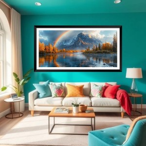 Nature Landscape Floating Frame Scenery Digital Print - (I5548) - 12x24 inch Modern Nature Wall Art for Living Room, Bedroom, Office, Hotels, Drawing Room Nature Landscape Floating Frame Scenery Digital Print - (I5548) - 12x24 inch Modern Nature Wall Art for Living Room, Bedroom, Office, Hotels, Drawing Room