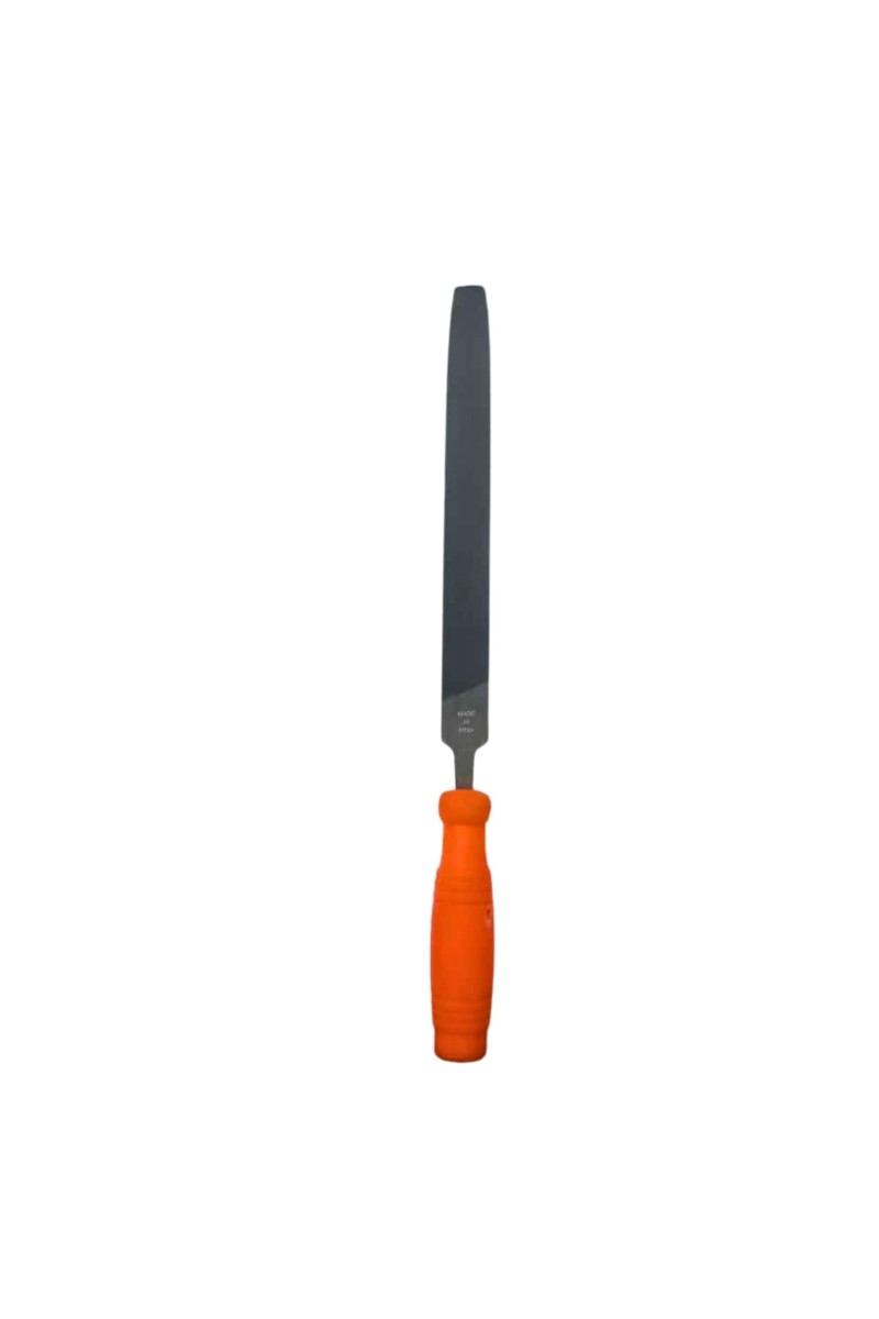 Nicholson Lima Plana Flat File – 12-Inch Double-Cut Hand File with Ergonomic Handle for Metal, Wood & Plastic – Heavy Duty High Carbon Steel Filing Tool (small)