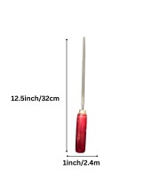 Round File with Wooden Handle | Heavy Duty Steel Metal Filing Tool for Wood, Metal & DIY Work | Comfortable Grip Hand File for Workshop & Home Use Round File with Wooden Handle | Heavy Duty Steel Metal Filing Tool for Wood, Metal & DIY Work | Comfortable Grip Hand File for Workshop & Home Use