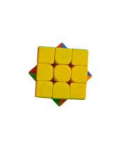 Hitech Sales 3x3 Speedcube | Stickerless Cube for Kids & Adults | Magic Speedy Stress Buster Brainstorming Puzzle - Multicolor Design