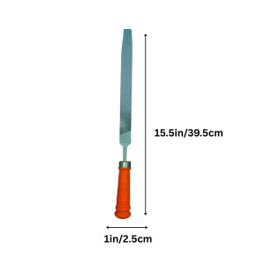 Flat Cut Hand File with Handle – High Carbon Steel Double Cut Metal File for Shaping, Smoothing & Deburring Flat Cut Hand File with Handle – High Carbon Steel Double Cut Metal File for Shaping, Smoothing & Deburring