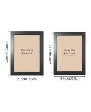 Set of 2 Black Photo Frames for Wall & Table Décor – Modern Minimalist Empty Picture Frames for Home & Office, Display Portrait or Landscape Orientation. (2, 11x9)