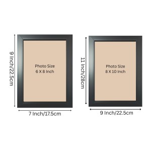 Set of 2 Black Photo Frames for Wall & Table Décor – Modern Minimalist Empty Picture Frames for Home & Office, Display Portrait or Landscape Orientation. (2, 11x9) Set of 2 Black Photo Frames for Wall & Table Décor – Modern Minimalist Empty Picture Frames for Home & Office, Display Portrait or Landscape Orientation. (2, 11x9)