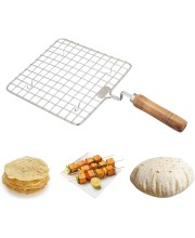 All in One Roasting Kit – Includes Roaster with Wooden Handle, Table Ring, and Egg Beater – Durable, Multipurpose Cooking Set