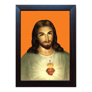 Hitech Lord Jesus Christ Laminated photo frame for Christmas, X-mas, table, Study & living room, gifts (Pvc Frame and Front face - Glass, 8 x 6 inch)