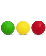Hi Tech Sales Multicolor Plastic Cricket Balls | Lightweight and Durable Practice Balls for Kids and Adults | Indoor & Outdoor Play (Yellow, Red, Green) (Medium, 12, Count)