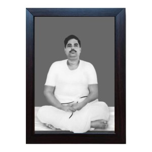 Hitech Sri Sri Thakur Anukulchandra Laminated photo frame for table, Study & living room, gifts (Pvc Frame and Front face - Glass, 8 x 6 inch)