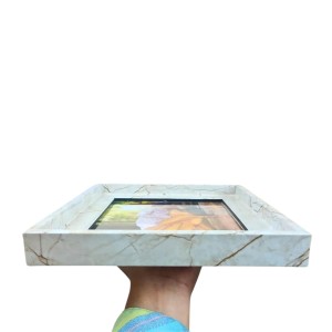 Marble Design Photo Frame – Modern Wall & Tabletop Picture Frame with Glass Front and MDF Back (Empty Frame) (Marble White) Marble Design Photo Frame – Modern Wall & Tabletop Picture Frame with Glass Front and MDF Back (Empty Frame) (Marble White)