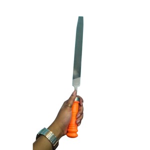 Flat Cut Hand File with Handle – High Carbon Steel Double Cut Metal File for Shaping, Smoothing & Deburring Flat Cut Hand File with Handle – High Carbon Steel Double Cut Metal File for Shaping, Smoothing & Deburring